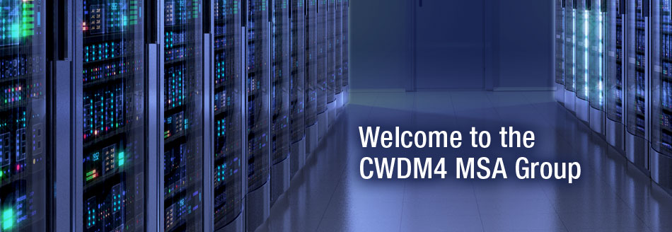 Welcome to the CWDM4 MSA Group